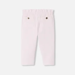 Pantalon Et Short-Jacadi Pantalon bébé fille en velours - rose poudre ROSE POUDRE JACADI