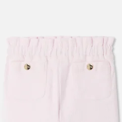 Pantalon Et Short-Jacadi Pantalon bébé fille en velours - rose poudre ROSE POUDRE JACADI
