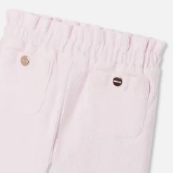 Pantalon Et Short-Jacadi Pantalon bébé fille en velours - rose poudre ROSE POUDRE JACADI