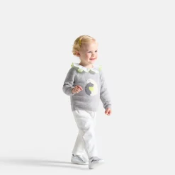 Pantalon Et Short-Jacadi Pantalon bébé fille en velours - blanc doux BLANC DOUX JACADI