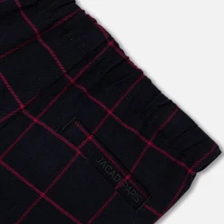 Pantalon Et Short-Jacadi Pantalon bébé garçon à carreaux - MARINE/ROUGE