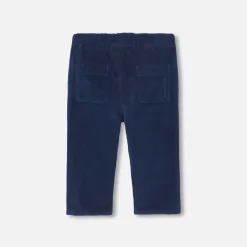 Pantalon Et Short-Jacadi Pantalon bébé garçon en velours - BLEU MARNE