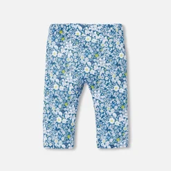 Pantalon, Bloomer Et Short-Jacadi Pantalon confort bébé fille en Tissu Liberty - lore BLEU/MULTICO