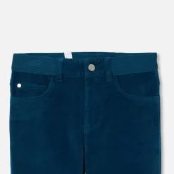 Pantalon Et Jogging-Jacadi Pantalon enfant garçon en velours côtelé - PETROLE
