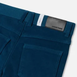 Pantalon Et Jogging-Jacadi Pantalon enfant garçon en velours côtelé - PETROLE