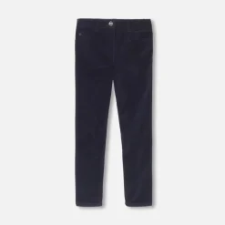 Pantalon Et Jogging-Jacadi Pantalon slim en velours enfant fille - marine MARINE JACADI