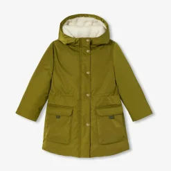 Manteau, Doudoune Et Veste-Jacadi Parka enfant fille doublée en sherpa - KAKI