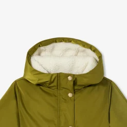 Manteau, Doudoune Et Veste-Jacadi Parka enfant fille doublée en sherpa - KAKI