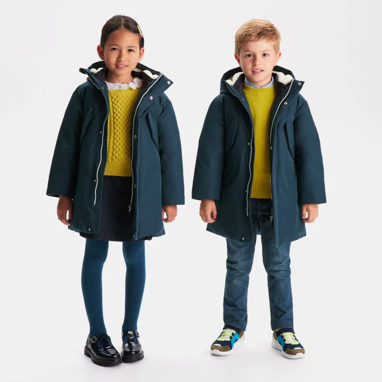Manteau, Doudoune Et Veste|Manteau, Doudoune Et Veste-Jacadi Parka longue enfant - ENCRE