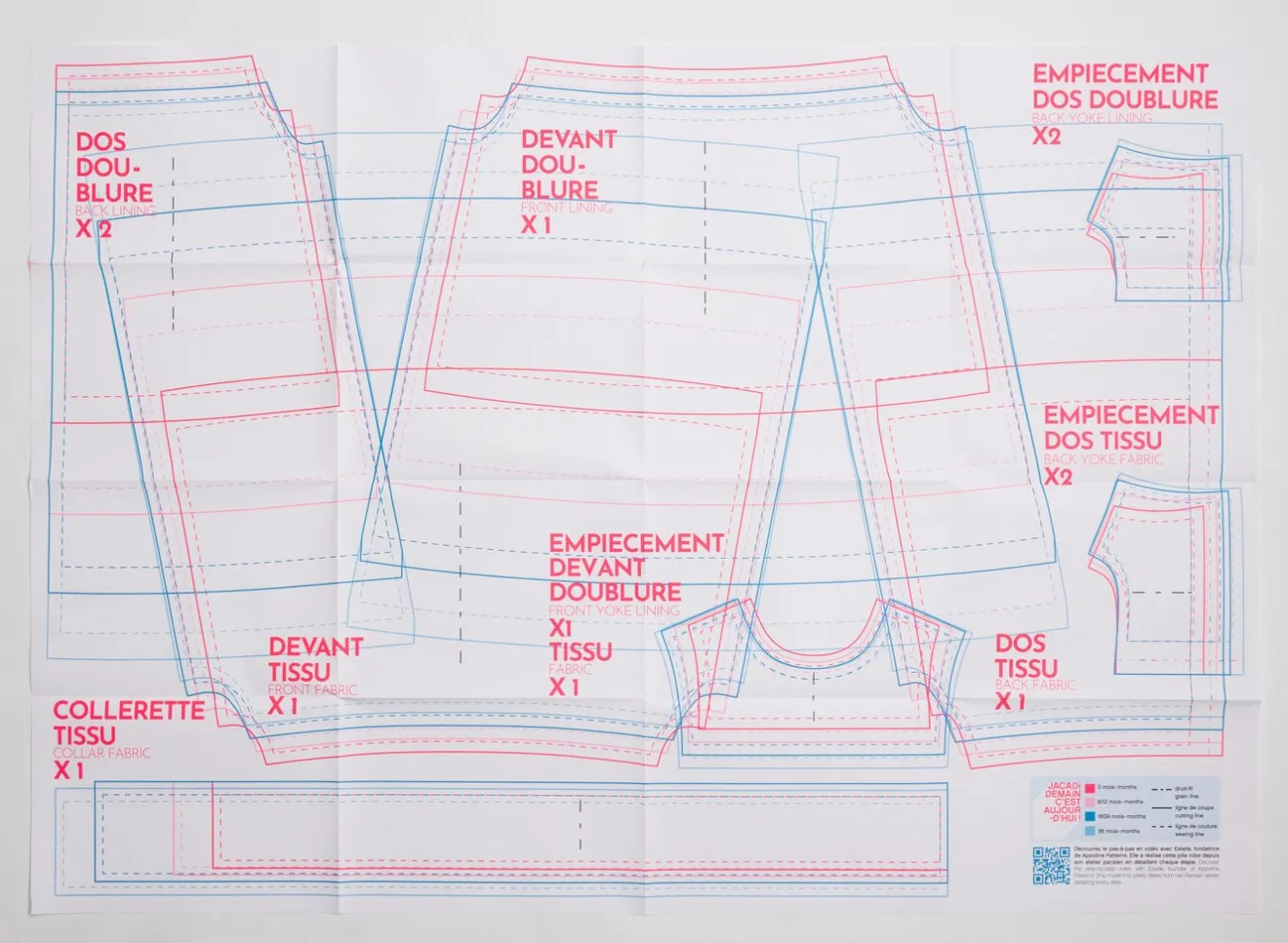Robe|Accessoires-Jacadi Patron robe bébé - blanc BLANC JACADI