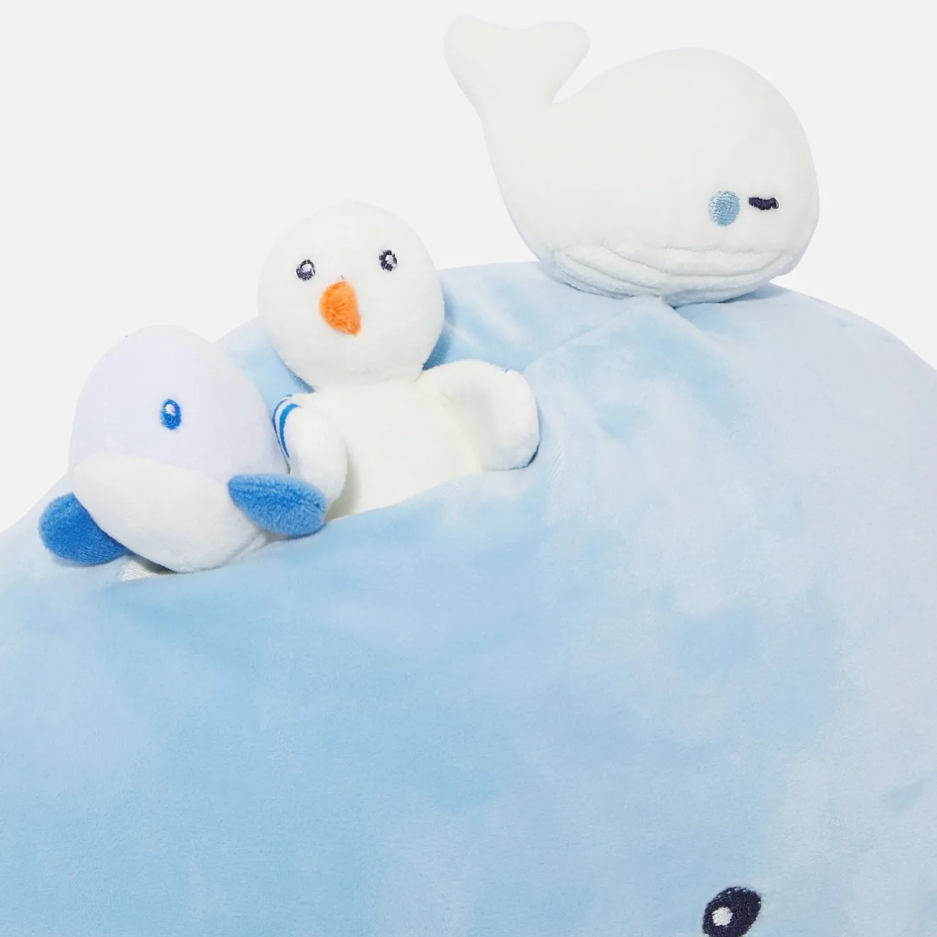 Doudou, Peluche|Eveil, Doudou Et Peluche-Jacadi Peluche d'activités baleine - BLANC/BLEU