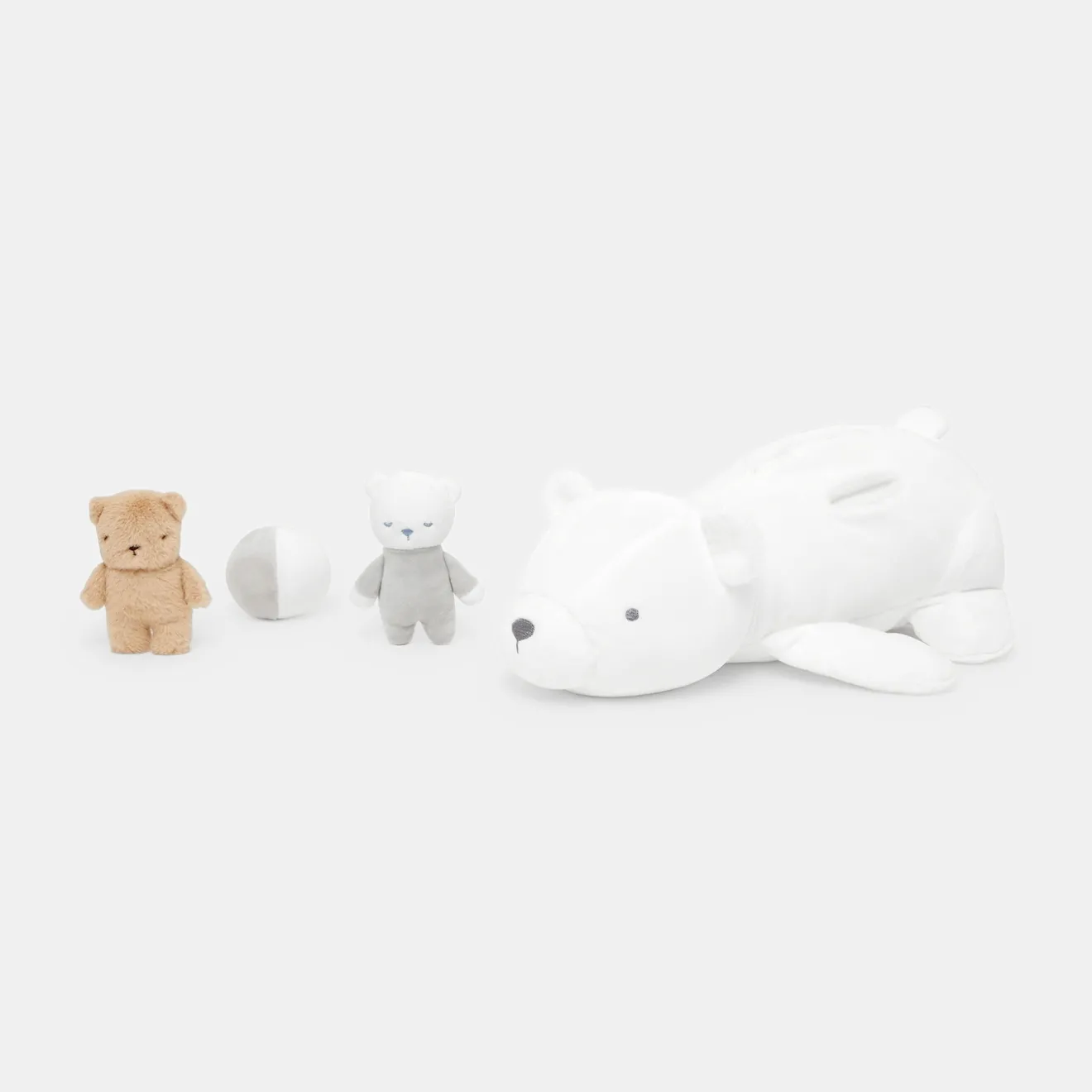 Doudou, Peluche|Eveil, Doudou Et Peluche-Jacadi Peluche d'activités ours blanc - blanc BLANC JACADI