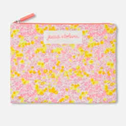 Accessoires-Jacadi Petite pochette en tissu Liberty - x Tohana - lore JAUNE/MULTICO
