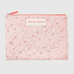 Accessoires-Jacadi Pochette en tissu Liberty - x Tohana - ROSE/BLANC