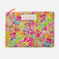 Accessoires-Jacadi Pochette en tissu Liberty - x Tohana - BLANC/CORAIL