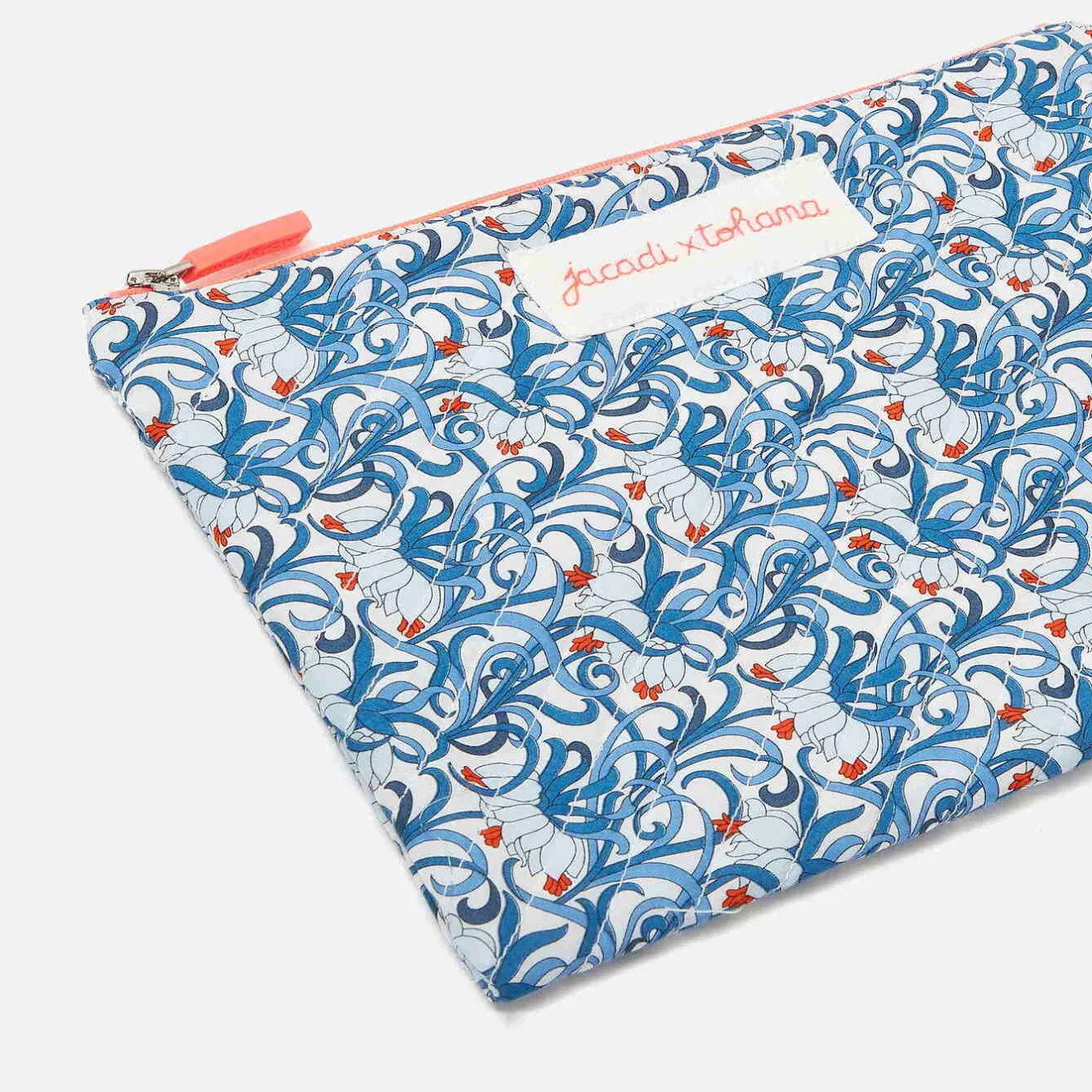 Accessoires-Jacadi Pochette en tissu Liberty - x Tohana - lore BLEU/MULTICO
