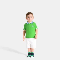 T-Shirt Et Polo-Jacadi Polo bébé garçon en piqué de coton - VERT TREFLE