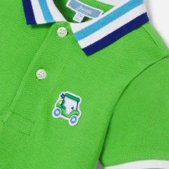 T-Shirt Et Polo-Jacadi Polo bébé garçon en piqué de coton - VERT TREFLE