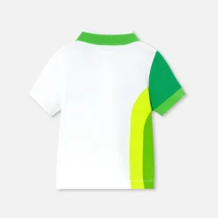 T-Shirt Et Polo-Jacadi Polo bébé garçon en piqué de coton - BLANC/VERT
