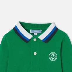 T-Shirt Et Polo-Jacadi Polo bébé garçon manches longues - VERT CRESSON