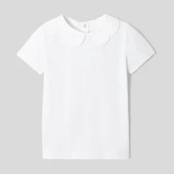 T-Shirt, Polo Et Sous-Pull-Jacadi Polo enfant fille à col festonné - blanc BLANC JACADI