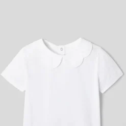 T-Shirt, Polo Et Sous-Pull-Jacadi Polo enfant fille à col festonné - blanc BLANC JACADI