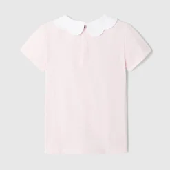 T-Shirt, Polo Et Sous-Pull-Jacadi Polo enfant fille à col festonné - rose poudre ROSE POUDRE JACADI
