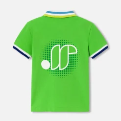 T-Shirt, Polo Et Sous-Pull-Jacadi Polo manches courtes enfant garçon - VERT TREFLE
