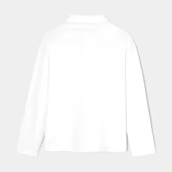 T-Shirt, Polo Et Sous-Pull|T-Shirt, Polo Et Sous-Pull-Jacadi Polo manches longues enfant - blanc BLANC JACADI