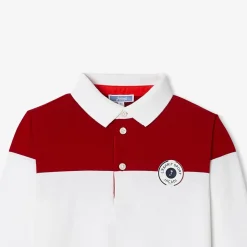 T-Shirt, Polo Et Sous-Pull-Jacadi Polo manches longues enfant - lore ROUGE/MULTICO