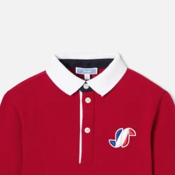 T-Shirt, Polo Et Sous-Pull-Jacadi Polo manches longues enfant garçon - ROUGE BRIQUE