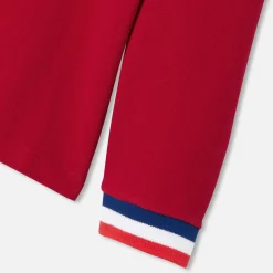 T-Shirt, Polo Et Sous-Pull-Jacadi Polo manches longues enfant garçon - ROUGE BRIQUE