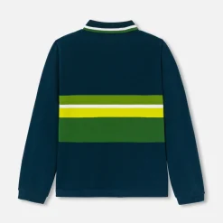 T-Shirt, Polo Et Sous-Pull-Jacadi Polo manches longues enfant garçon - ENCRE