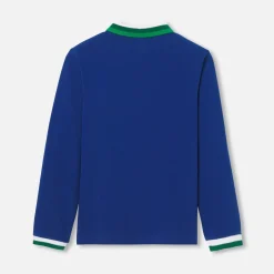 T-Shirt, Polo Et Sous-Pull-Jacadi Polo manches longues enfant garçon - BLEU RIVAGE