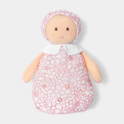 Doudou, Peluche|Eveil, Doudou Et Peluche-Jacadi Poupée hochet en tissu Liberty - lore ROSE/MULTICO