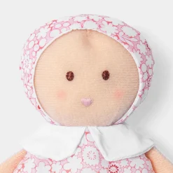 Doudou, Peluche|Eveil, Doudou Et Peluche-Jacadi Poupée hochet en tissu Liberty - lore ROSE/MULTICO
