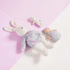 Doudou, Peluche|Eveil, Doudou Et Peluche-Jacadi Poupée Joséphine en tissu Liberty - lore BLANC/MULTICO