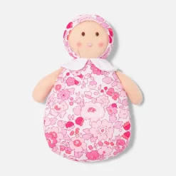 Doudou, Peluche|Eveil, Doudou Et Peluche-Jacadi Poupée Joséphine hochet en tissu Liberty - lore ROSE/MULTICO