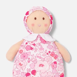 Doudou, Peluche|Eveil, Doudou Et Peluche-Jacadi Poupée Joséphine hochet en tissu Liberty - lore ROSE/MULTICO