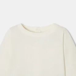 Pull, Sweat Et Cardigan-Jacadi Pull bébé garçon en jersey - lore BLANC DOUX/MULTICO