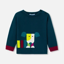 Pull, Sweat Et Cardigan-Jacadi Pull bébé garçon en tricot - ENCRE
