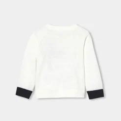 Pull, Sweat Et Cardigan-Jacadi Pull bébé garçon en tricot - blanc doux BLANC DOUX JACADI