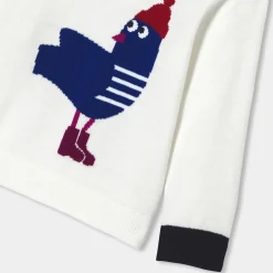 Pull, Sweat Et Cardigan-Jacadi Pull bébé garçon en tricot - blanc doux BLANC DOUX JACADI