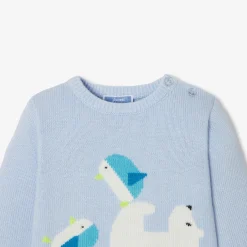 Pull, Sweat Et Cardigan-Jacadi Pull bébé garçon Intarsia fantaisie - NUAGE