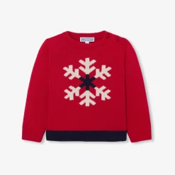 Pull, Sweat Et Cardigan-Jacadi Pull bébé garçon intarsia flocon - ROUGE BRIQUE