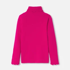 Pull, Sweat Et Cardigan-Jacadi Pull col roulé enfant fille - FRAMBOISE