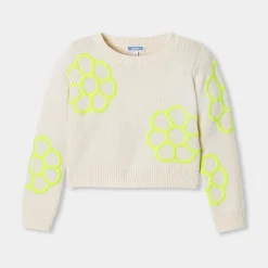 Pull, Sweat Et Cardigan-Jacadi Pull court enfant fille - blanc doux BLANC DOUX JACADI