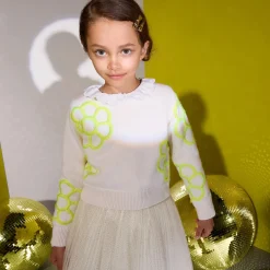 Pull, Sweat Et Cardigan-Jacadi Pull court enfant fille - blanc doux BLANC DOUX JACADI