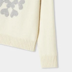 Pull, Sweat Et Cardigan-Jacadi Pull enfant fille en cachemire - blanc doux BLANC DOUX JACADI