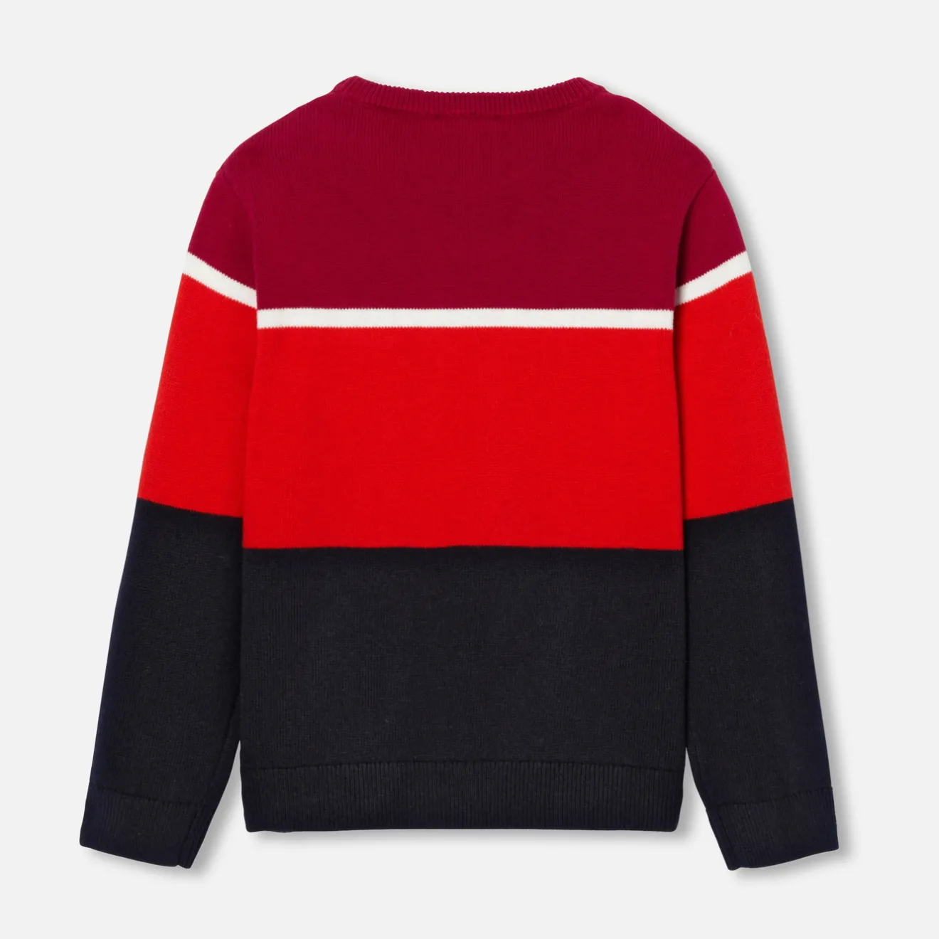 Pull, Sweat Et Cardigan-Jacadi Pull enfant garçon color block - MARINE/ROUGE